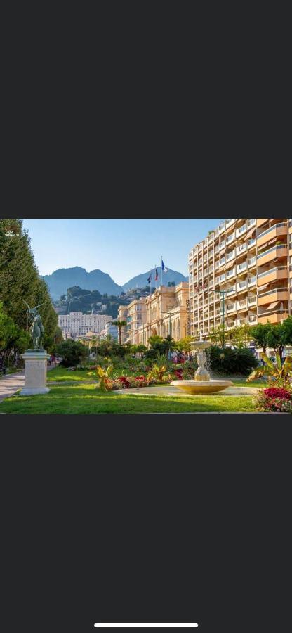 Menton Centre Vue Imprenable Sur Mer Et Jardin Bioves Esterno foto