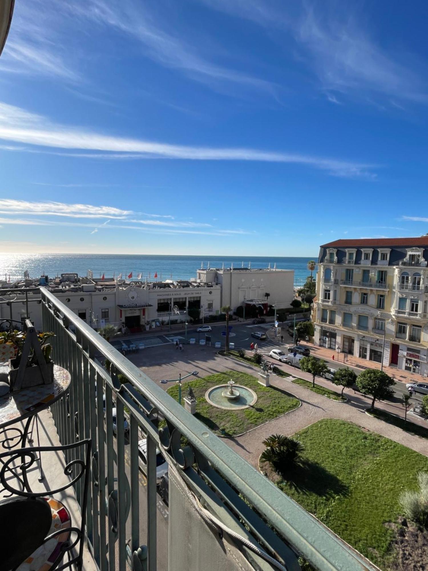 Menton Centre Vue Imprenable Sur Mer Et Jardin Bioves Esterno foto