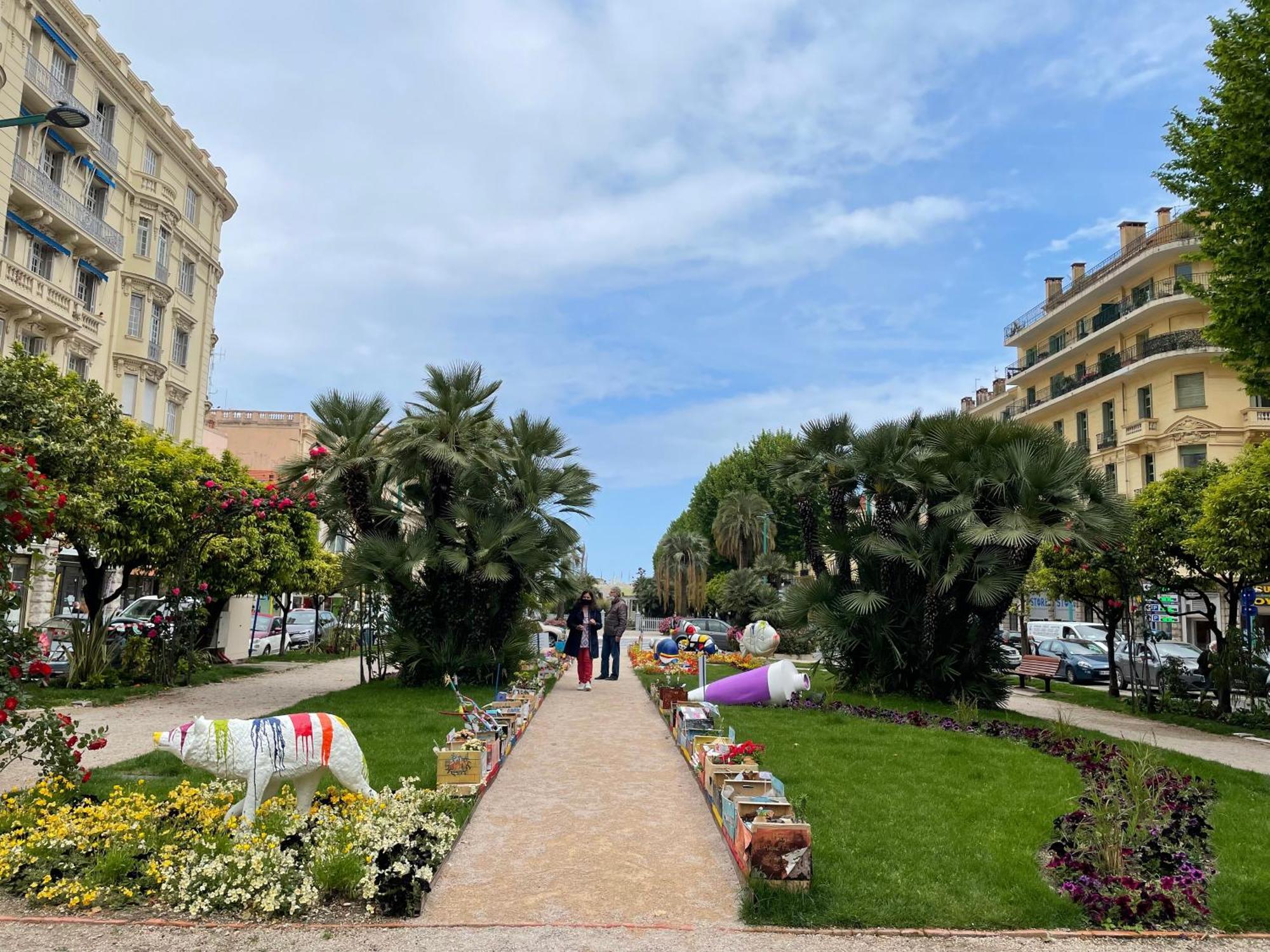 Menton Centre Vue Imprenable Sur Mer Et Jardin Bioves Esterno foto