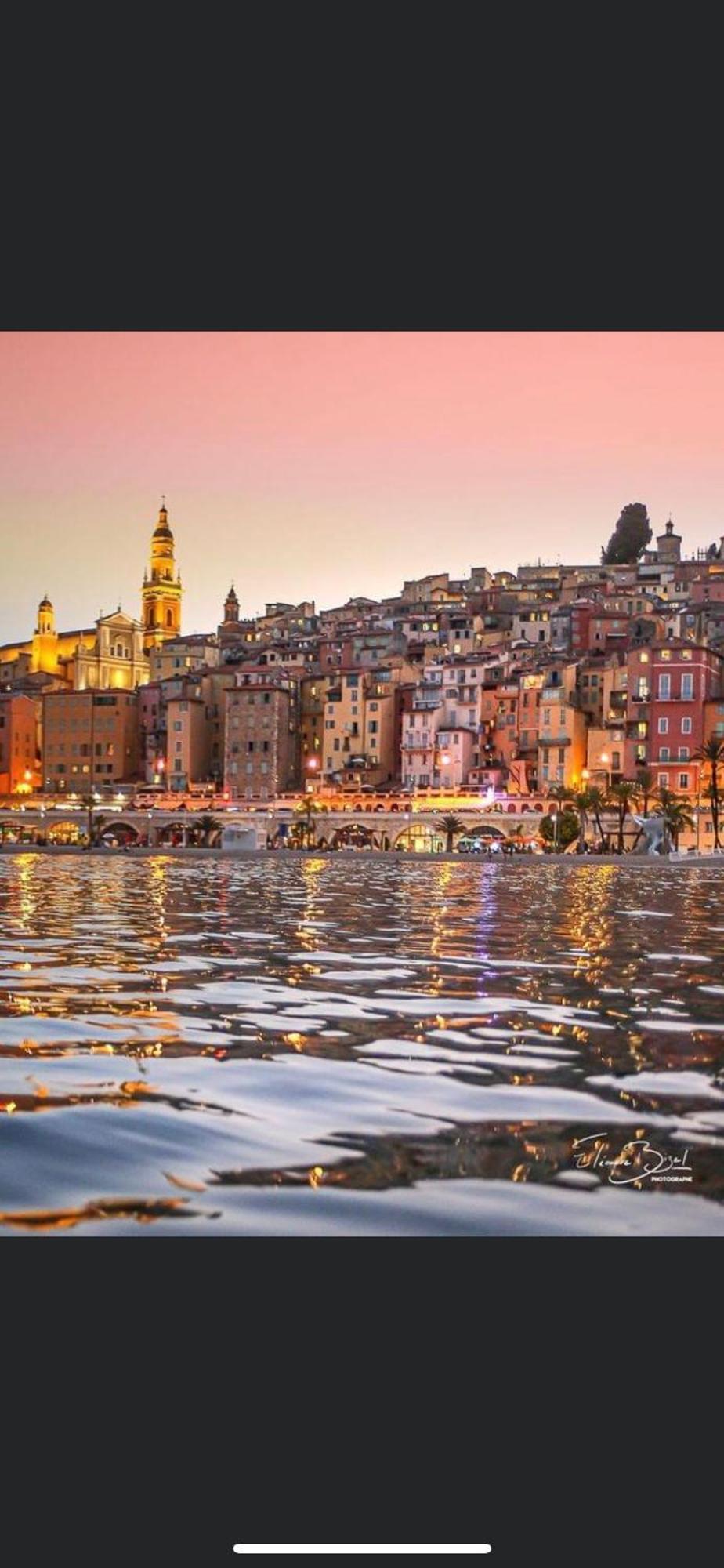 Menton Centre Vue Imprenable Sur Mer Et Jardin Bioves Esterno foto