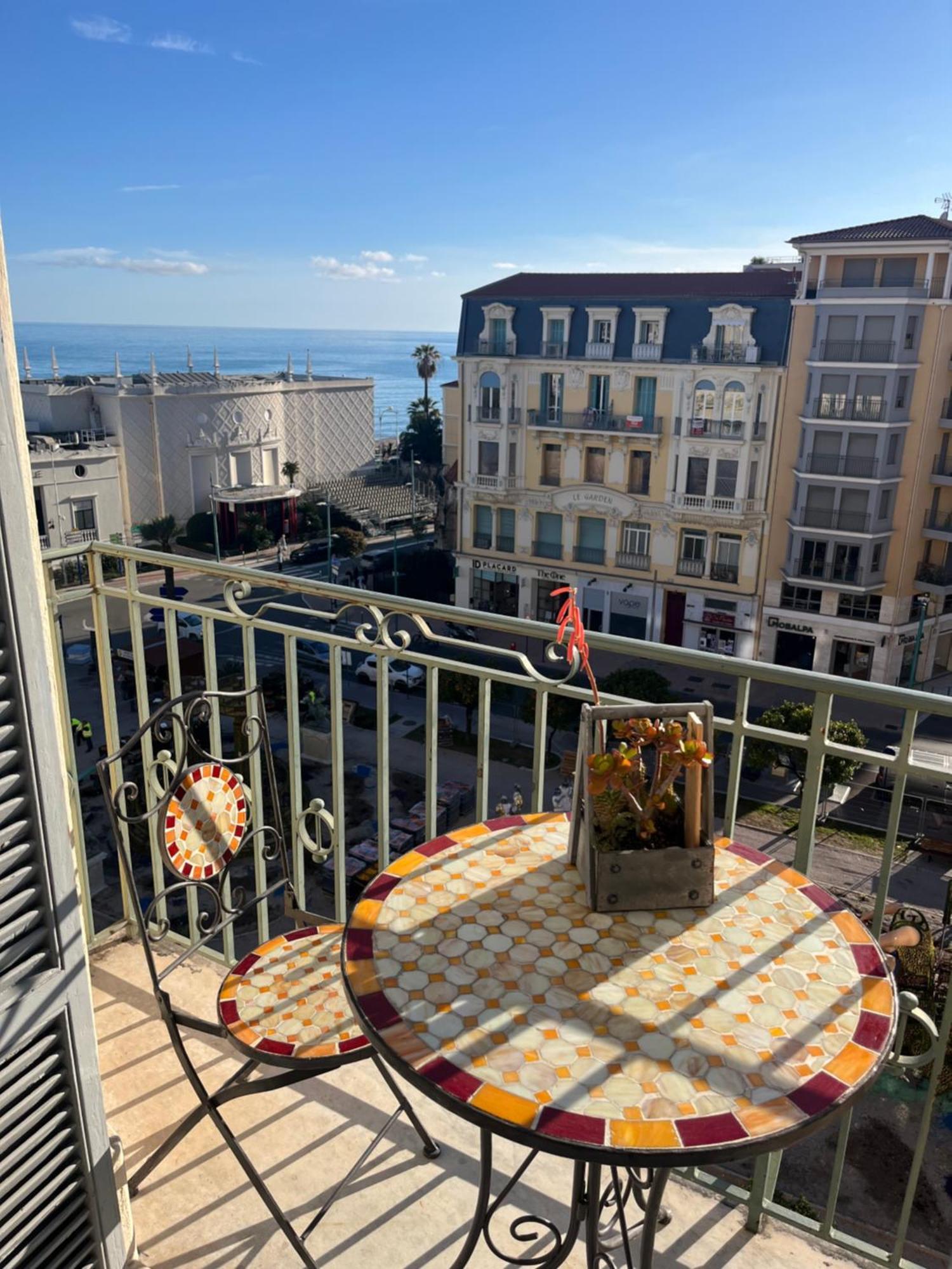 Menton Centre Vue Imprenable Sur Mer Et Jardin Bioves Esterno foto