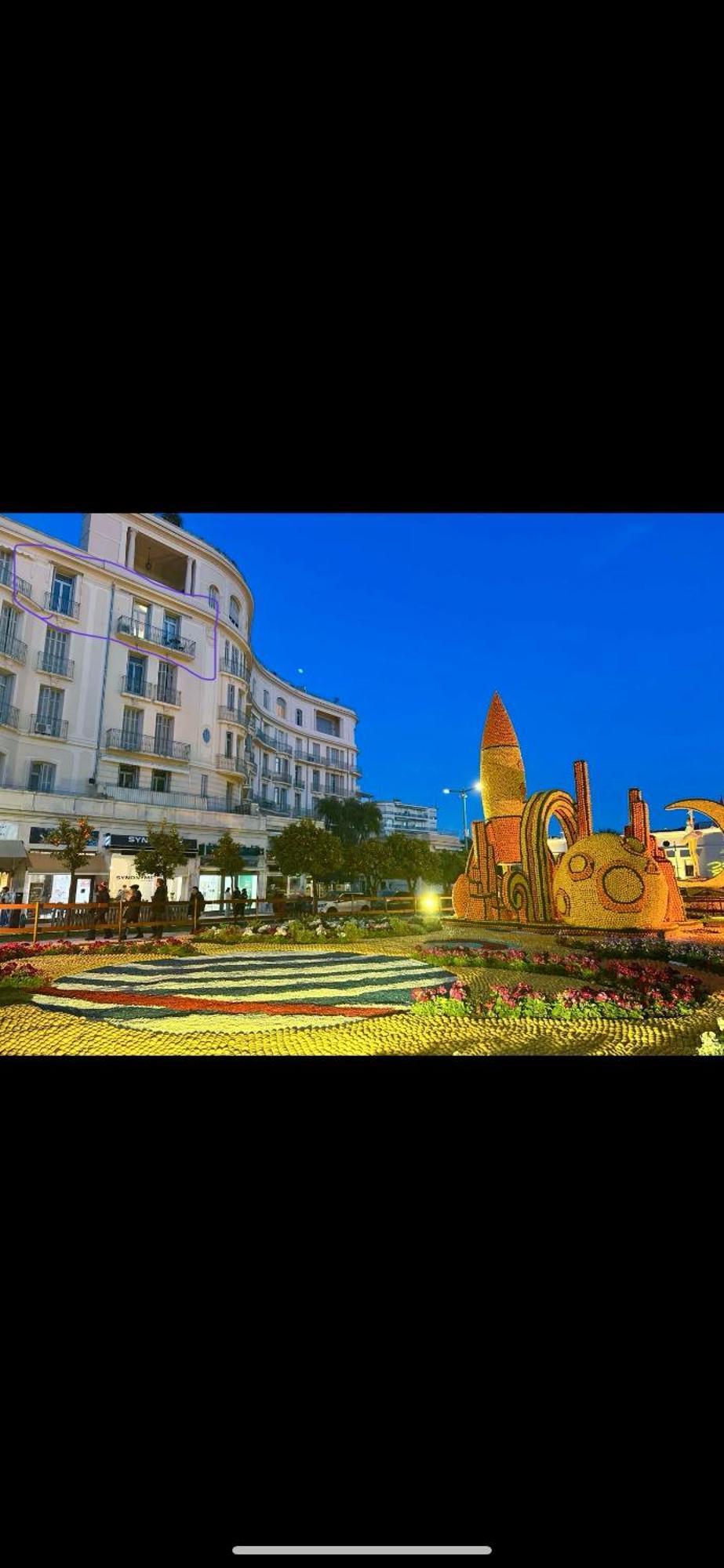 Menton Centre Vue Imprenable Sur Mer Et Jardin Bioves Esterno foto